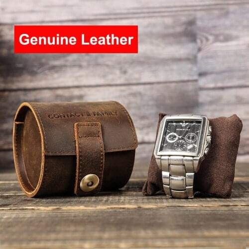Genuine Leather Watch Roll Storage Box for Daniel Wellington Matte Display Case Pouch Portable Collection Organiser Holder Bag