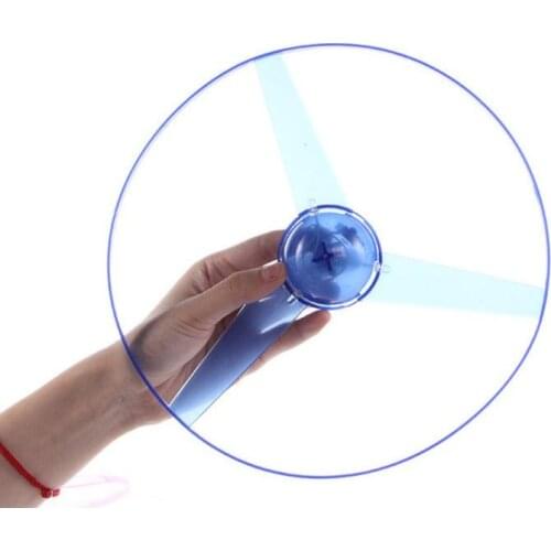 Childrens Toys Hand Pull Flashing Rope Flywheel LED Light Up Xmas Gift For Kids Outdoor Game Color Random Gag Luminous Toys
