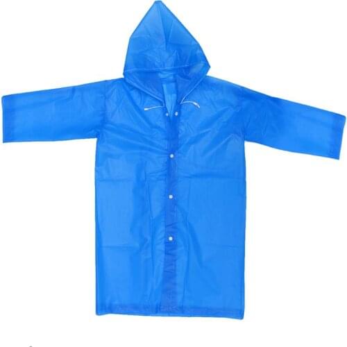 EVA Thickened Translucent Simple Kid Rainwear Waterproof Raincoat Practical Raincoat For Child Kids Girls Boys Hooded Rain Coat