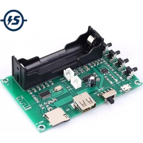Bluetooth Dual Channel Audio Stereo Amplifier Module 5W+5W Wireless Bluetooth Receiver Support TF Card DC 5V PAM8403