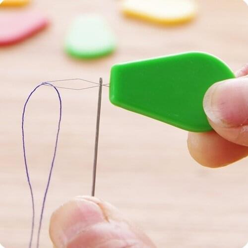 10pcs Sliver Bow Wire Needle Threader Hand Machine Sewing Stitch Insertion Tool For Hand Sewing Machines Sliver Bow Wire Needle