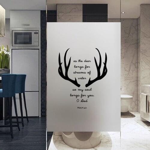 Custom Size Electrostatic Window Film Decorative Privacy Protection Stained Glass Cover For Kitchen Bathroom Bedroom