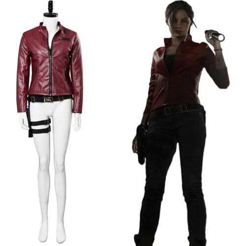 Game Cosplay Remake Claire Redfield Cosplay Costume Suit Jacket Outfit Halloween Carnival Cosplay Costumes
