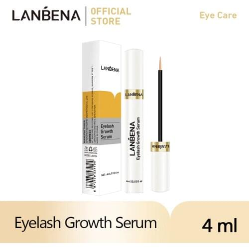 LANBENA Eyelash Growth Serum Curl Eyelash Enhancer Longer Fuller Thicker Lashes Eye Care Charming Big Eyes Beauty For 7 Days