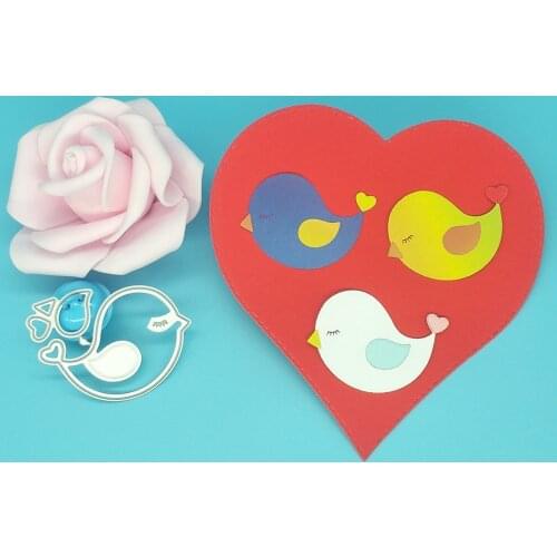 Love bird metal cutting mold, scrapbook, photo frame, photo album decoration, DIY, handmade artwork