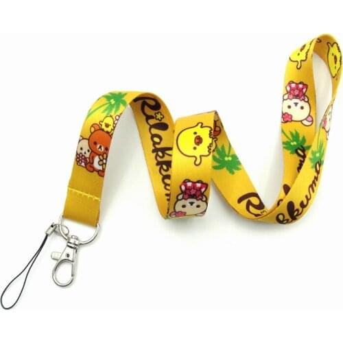 Anime Cute Cartoon Neck Strap Lanyard for keys ID Card Gym Mobile Phone Straps USB badge holder DIY Hang Rope