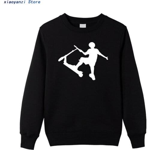 Man sweatshirts Stunt Scooter funny men women Cotton sportswear pullovers Plus Size sweatshirt For Men hoodies Clothes