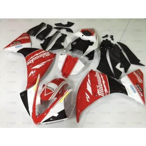 Abs Fairing for YZF R1 2013 YZF1000 R1 Plastic Fairings 13 14 for YAMAHA YZFR1 Bodywork 2012 - 2014 White Red