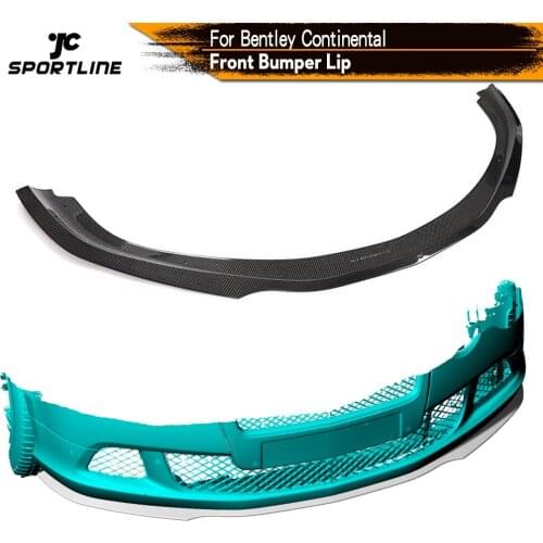 Carbon Fiber Front Bumper Lip Spoiler Splitters for Bentley Continental 2012 - 2014 Bumper Carbon Fiber Front Lip Guard