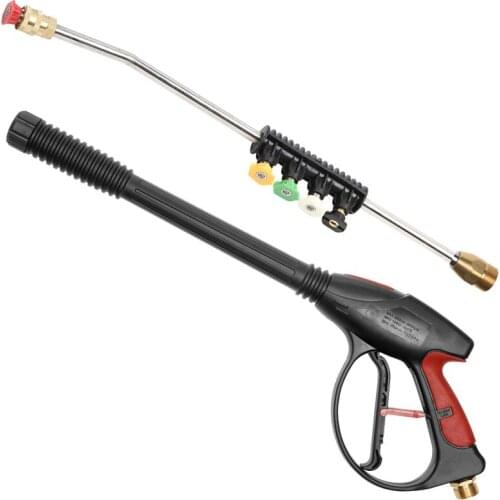 High Pressure Washer Power Spray-Gun 4000Psi .M22 14mm Pressure Car Washer Foam Gun+50CM Extension Hose Replacement Wand Lance
