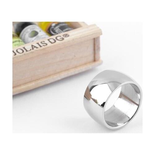 Wholesale Silver color Polishing rings 316L Stainless Steel jewelry SIZE US 7 8 9 10 11 12 13