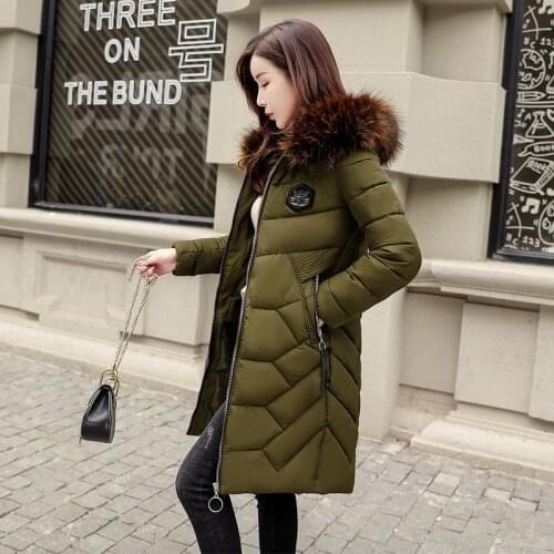 Down jacket women 2020 new down cotton-padded jacket female show thin long winter coat winter coat women parkas female ZJP8830
