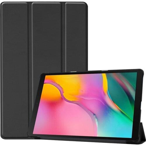 Slim Flip PU Leather Case Cover with Stand for Samsung Galaxy Tab A 10.1 inch 2019 SM-T510 SM-T515 T510 T515 Tablet + Stylus Pen