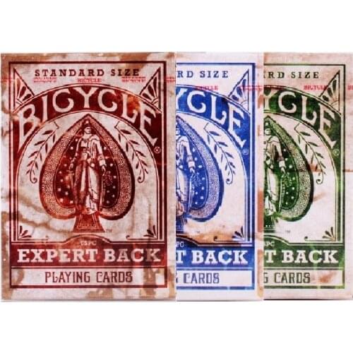 Bicycle Expert Back Playing Cards Distressed Vintage Deck USPCC Collectable Poker Magic Card Games Magic Tricks Props