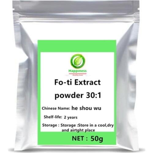 High quality Fo-ti Extract Powder Polygonum multiflorum root He shou wu adjustable women/men sex Promoting hair growth free ship