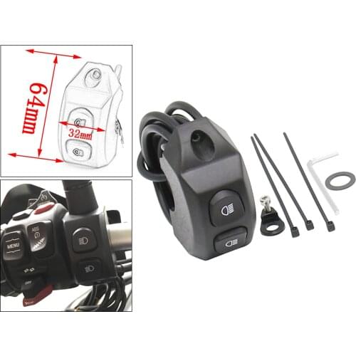 Replacement Durable Motorcycles Handle Fog Light Switch Control Smart Relay Fit for BMW R1200GS/F750GS Adventure LC Black