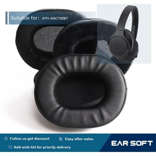 Earsoft Replacement Ear Pads Cushions for ATH-ANC700BT Headphones Earphones Earmuff Case Sleeve Accessories
