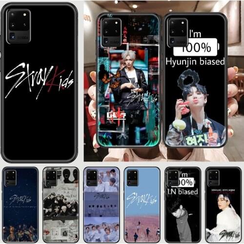 Stray Kids KPop Phone case For Samsung Galaxy Note 4 8 9 10 20 S8 S9 S10 S10E S20 Plus UITRA Ultra black pretty bumper painting