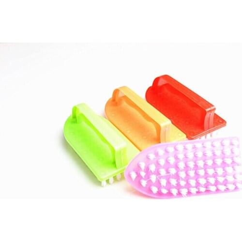 1PC Candy Color Durable Plastic Brush Laundry Brush Cleaning Tool Housework Hand-Held Washing Clothes cleaning Brush OK 0160
