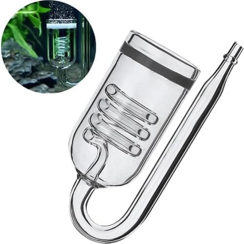 1Piece Aquarium CO2 Diffuser Glass Tank Bubble Atomizer Reactor Solenoid Regulator Moss CO2 Atomizer for 60~300L Plants