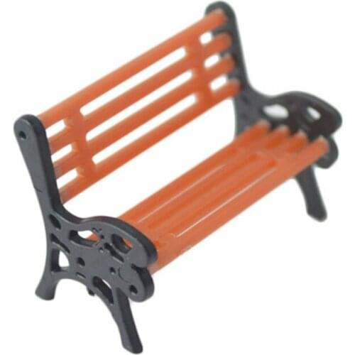 10PCS/LOT 1/30-1/150 HO Scale Park Garden Bench Model Landscape Scenery Abs Plastic Model Chairs