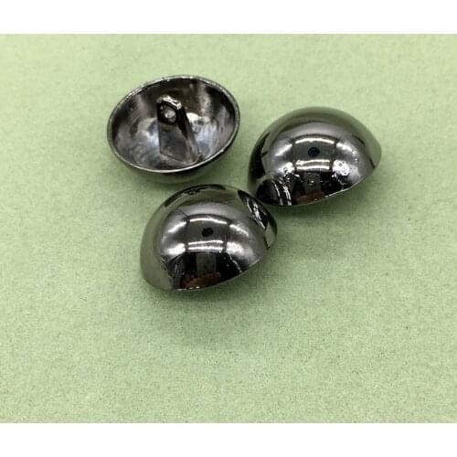 10PCs Metal Sewing Buttons Scrapbooking Round Single Hole Glossy 15mm 20mm Dia. Costura Botones decorate M1031