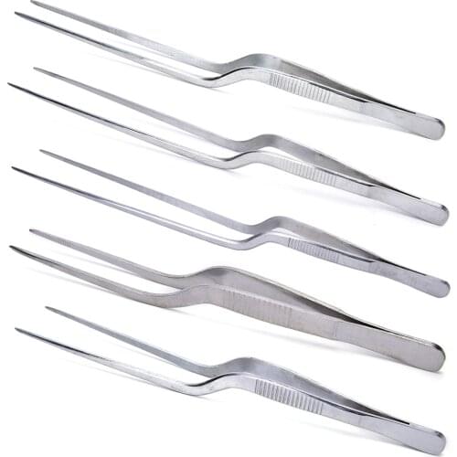 16cm,20cm,23cm,26cm,30cm Professional Ear Cleaner Care Ear Pick Tool Bending Tweezers Stainless Steel Medical Tweezers