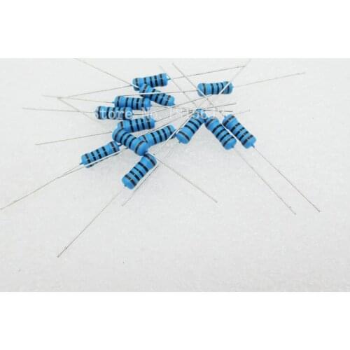 50PCS/LOT 1W Metal Film Resistor +/-1% 1M ohm 1M R 1W DIP Resistance NEW