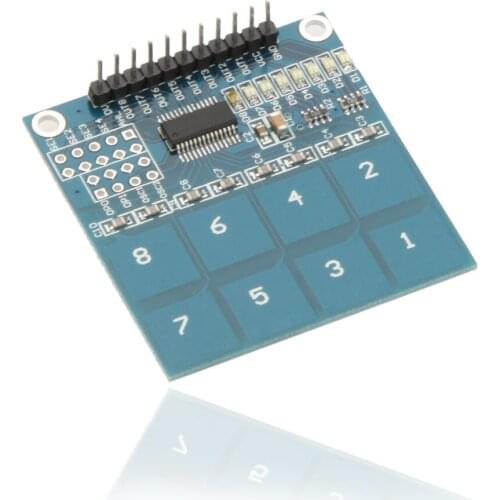 8-Way Channel Capacitive Touch Switch Digital Touch Sensor Module PCB Board Touch Switch Modules Accessories for arduino