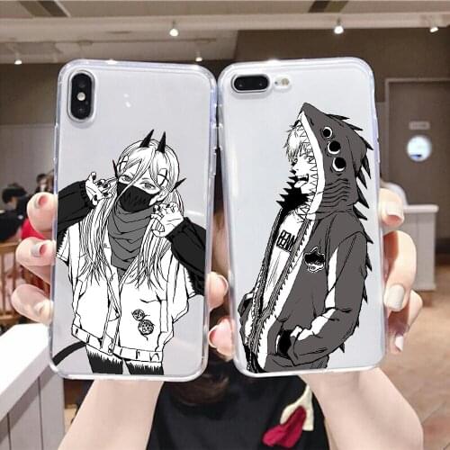 Chainsaw Man Makima Power Phone Case For Huawei Honor 6 7 8 9 10 10i 20 A C X Lite Pro Play transparent trend cover luxury