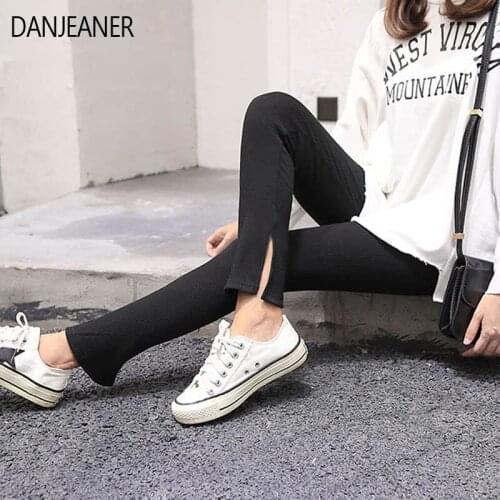 Женские трикотажные легинсы DANJEANER China At AliExpress