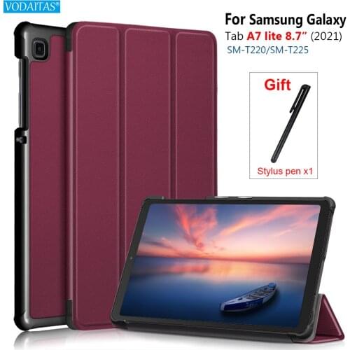 For Samsung Galaxy Tab A7 Lite 8.7 inch SM-T220 SM-T225 Smart Leather Flip PU Stand Case For For Samsung Galaxy Tab A7 Lite 8.7