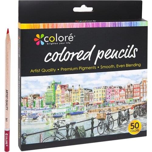 72 Color American Colore Oily Painting Color Pencil Iron Boxes 72 Color Wholesale drawing colored pencil