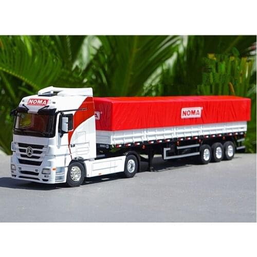 Collectible Alloy Toy Model Gift 1:50 Scale BENZ Container NOMA Fence Transport Truck Vehicles For Display Decoration