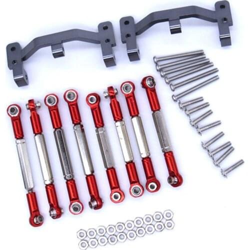 Metal Pull Rod Connecting Rod Holder Tie Bar Tie Rod Mount for 1/16 WPL C14 C24 RC Car Pick-up Semi Truck Upgrade Parts Link Rod