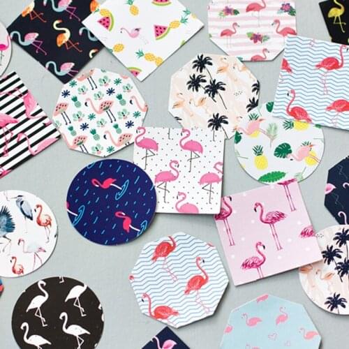 45 pcs/pack Cute Flamingo Mini Paper Sticker Lovely Decoration Paper Stickers for Kids DIY Diary Scrapbooking Photo Ablums Gift