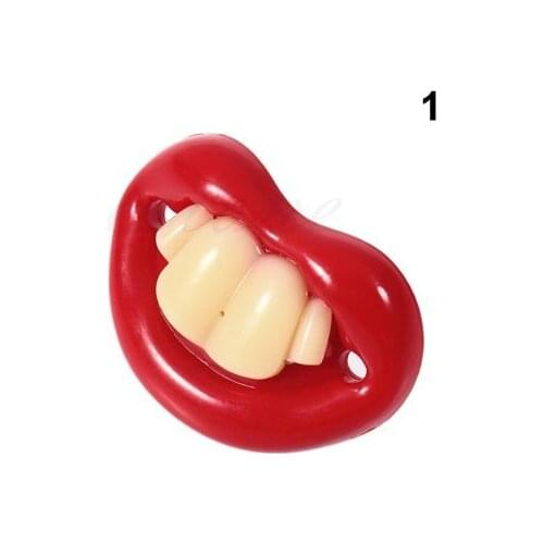 New Season Baby Funny Teeth Pacifier High Quality Material Nipple Baby Newborn Babies For Funny Lip Nipple