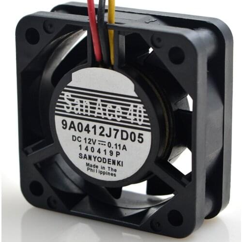 Original FOR SANYO 4CM 4015 12V 0.11a 9A0412J7D05 double ball cooling fan