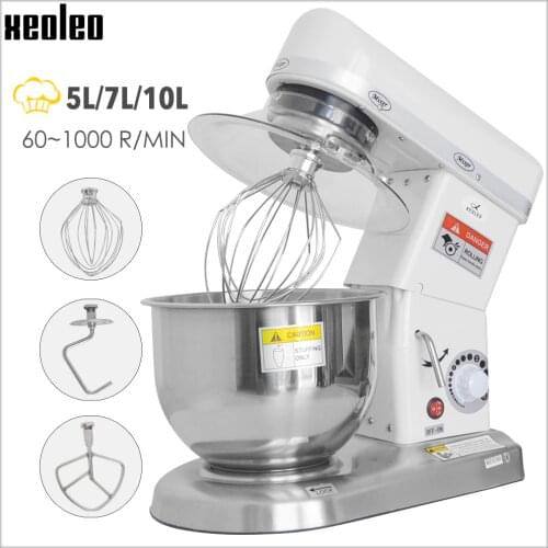 XEOLEO Planetary mixer Elecrtic Stand mixer Food mixer Cream Egg Whisk Blender 5/7/10L Food processor Egg beater with bolw 500W
