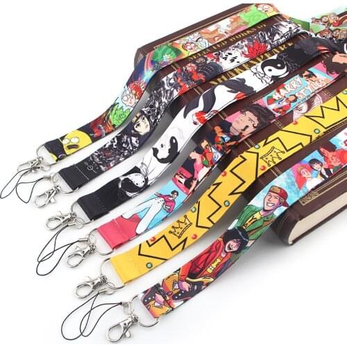 JY268 Crown Cartoon Lanyards Neck Strap webbing ribbon Phone Key ID Card Holder Lanyard For Key DIY Hang Ropes gift