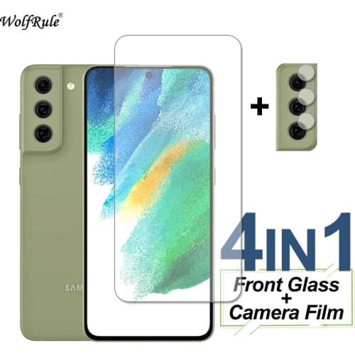 4-In-1 Glass For Samsung Galaxy S21 FE S20 FE Screen Protector Tempered Glass HD Protective Phone Camera Film For Samsung S21 FE