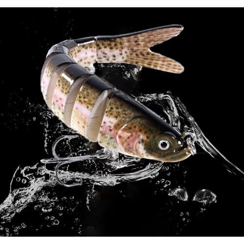 1Pcs 10cm 11g Sinking Wobblers 8 Segments Fishing Lure Saltwater Multi Jointed Swimbait Hard Artificial Bait Fishing Tackle Tool