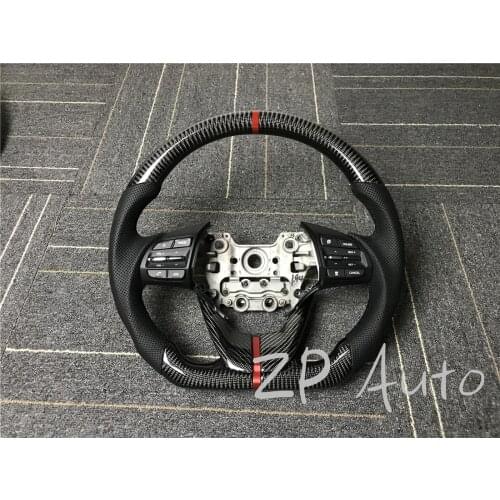 Carbon Fiber and Perforated Leather for Hyundai LAFESTA Steering Wheel assembly with Paddle Shifters