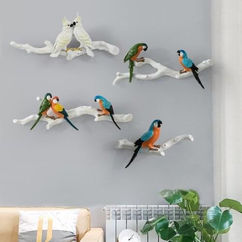 Parrot bird wall decoration indoor wall decoration wall decoration creative decoration modern simplicity