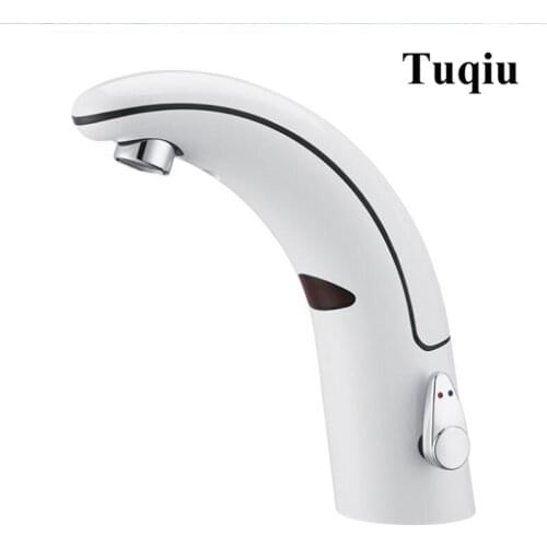 Vidric ABS hot and cold bathroom sense faucet fashion basin faucet sink tap white color easy install