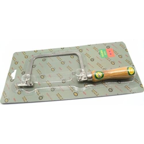 Jewelry Saw Bow with Wooden Handle for for Wood Metal working Tools Craft tools and 144PCS 3/0 Saw Blade