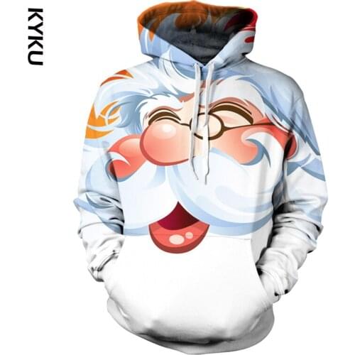 Funny Santa Claus Hoody Men Women Hip Hop Long Sleeve Streetwear Fashion Christmas Anime 3d Printed Hoodie Sweatshirt