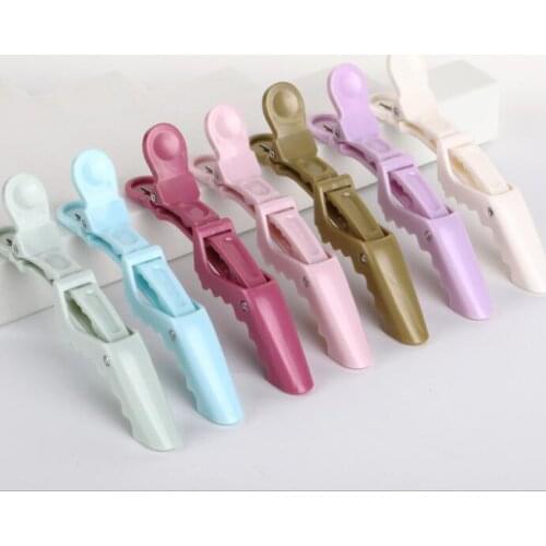 Barrette crocodile Hairdressing Clamps Claw Clip Hair Salon Plastic Crocodile Barrette Holding Hair Section Clips Grip Tool