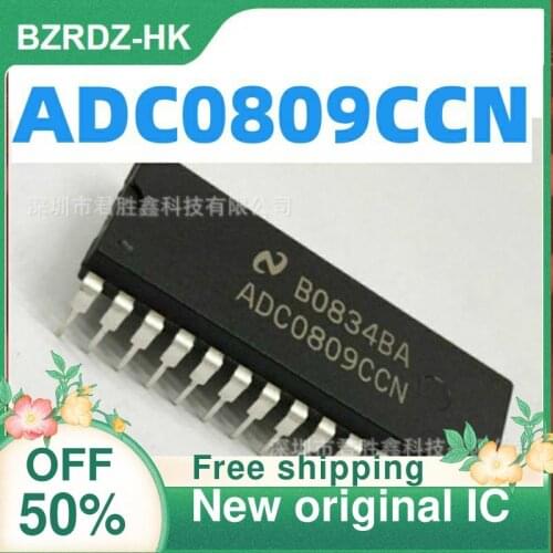 1-20PCS ADC0809 ADC0809CCN DIP28 New original IC Analog to digital ad converter chip