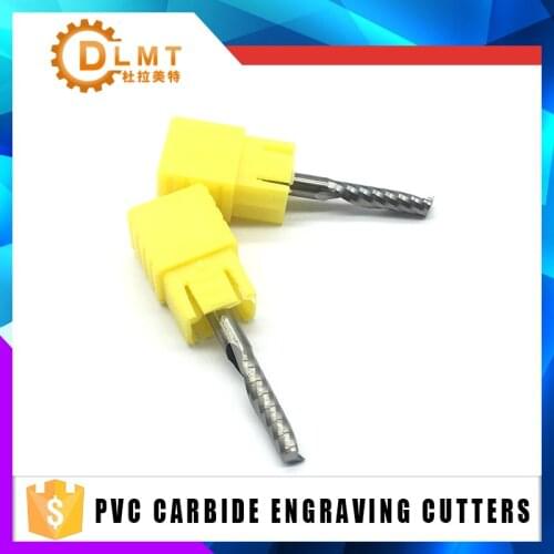 1PC One Flute Spiral d4x17 4mm 17mm long Wood Milling Cutter high quality PVC Carbide Engraving Cutters CNC router bits acrylic